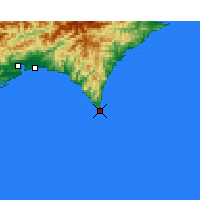Nearby Forecast Locations - Muroto - mapa