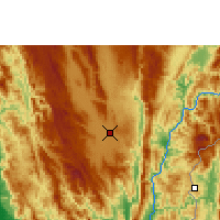 Nearby Forecast Locations - Lwaingkaw - mapa