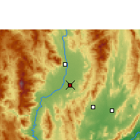 Nearby Forecast Locations - Lamphun - mapa