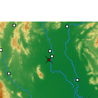 Nearby Forecast Locations - Sukhothai - mapa