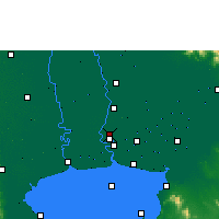 Nearby Forecast Locations - Bangkok - mapa