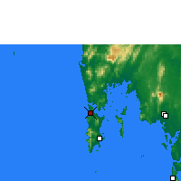Nearby Forecast Locations - Port lotniczy Phuket - mapa
