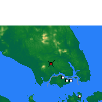 Nearby Forecast Locations - Senai - mapa