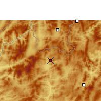 Nearby Forecast Locations - Louang Namtha - mapa