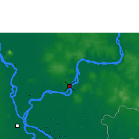 Nearby Forecast Locations - Kâmpóng Cham - mapa