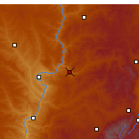 Nearby Forecast Locations - Pianguan - mapa