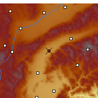 Nearby Forecast Locations - Dai Xian - mapa