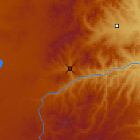 Nearby Forecast Locations - Hexigten Qi - mapa