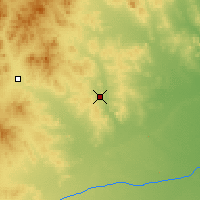 Nearby Forecast Locations - Ar Horqin Qi - mapa