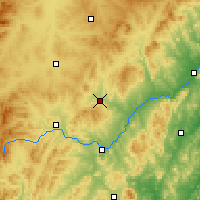 Nearby Forecast Locations - Yeboshou - mapa
