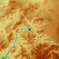 Nearby Forecast Locations - Linjiang - mapa