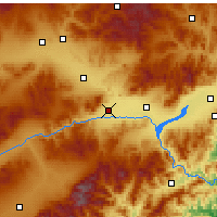 Nearby Forecast Locations - Zhuolu - mapa