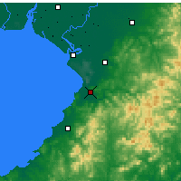 Nearby Forecast Locations - Gaizhou - mapa