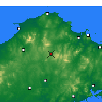 Nearby Forecast Locations - Qixia - mapa