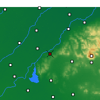 Nearby Forecast Locations - Pingyin - mapa