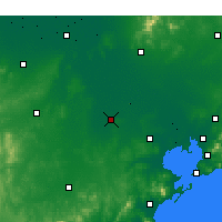 Nearby Forecast Locations - Gaomi - mapa