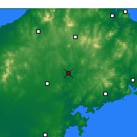 Nearby Forecast Locations - Laiyang - mapa