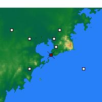 Nearby Forecast Locations - Qingdao - mapa