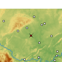 Nearby Forecast Locations - Zigong - mapa