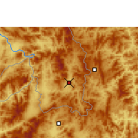 Nearby Forecast Locations - Mengla - mapa
