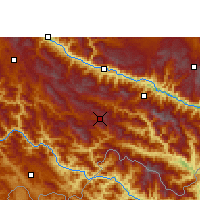 Nearby Forecast Locations - Lüchun - mapa