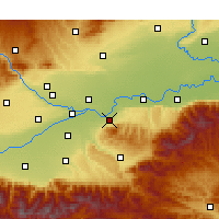 Nearby Forecast Locations - Lintong - mapa
