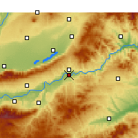 Nearby Forecast Locations - Sanmenxia - mapa