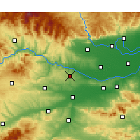 Nearby Forecast Locations - Mengjin - mapa