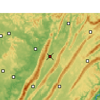 Nearby Forecast Locations - Dazhu - mapa