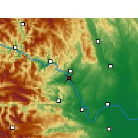 Nearby Forecast Locations - Yichang - mapa