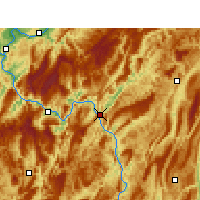 Nearby Forecast Locations - Pengshui - mapa