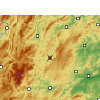 Nearby Forecast Locations - Songtao - mapa