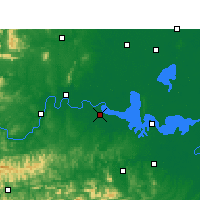 Nearby Forecast Locations - Hanshou - mapa