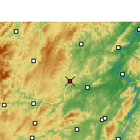 Nearby Forecast Locations - Fenghuang - mapa