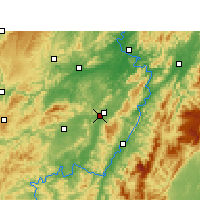 Nearby Forecast Locations - Zhongfang - mapa