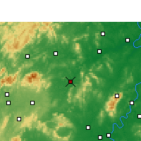 Nearby Forecast Locations - Shuangfeng - mapa