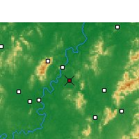 Nearby Forecast Locations - Hengdong - mapa