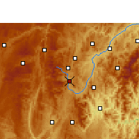 Nearby Forecast Locations - Duyun - mapa