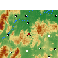 Nearby Forecast Locations - Shuangpai - mapa