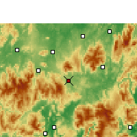 Nearby Forecast Locations - Linwu - mapa