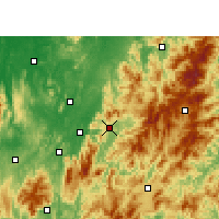 Nearby Forecast Locations - Zixing - mapa