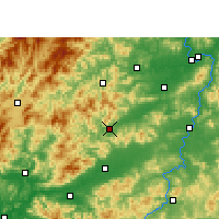 Nearby Forecast Locations - Dayu - mapa