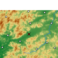 Nearby Forecast Locations - Nanxiong - mapa