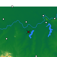 Nearby Forecast Locations - Huoqiu - mapa