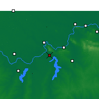 Nearby Forecast Locations - Shou Xian - mapa