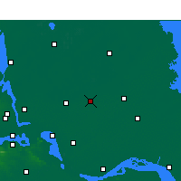 Nearby Forecast Locations - Tai Xian - mapa