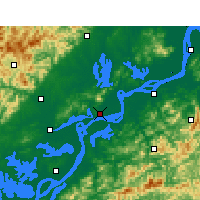 Nearby Forecast Locations - Anqing - mapa