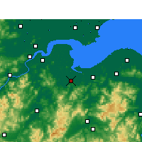 Nearby Forecast Locations - Shaoxing - mapa