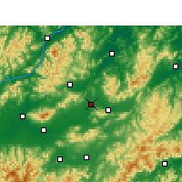 Nearby Forecast Locations - Yiwu - mapa