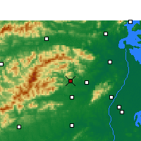 Nearby Forecast Locations - Jingan - mapa